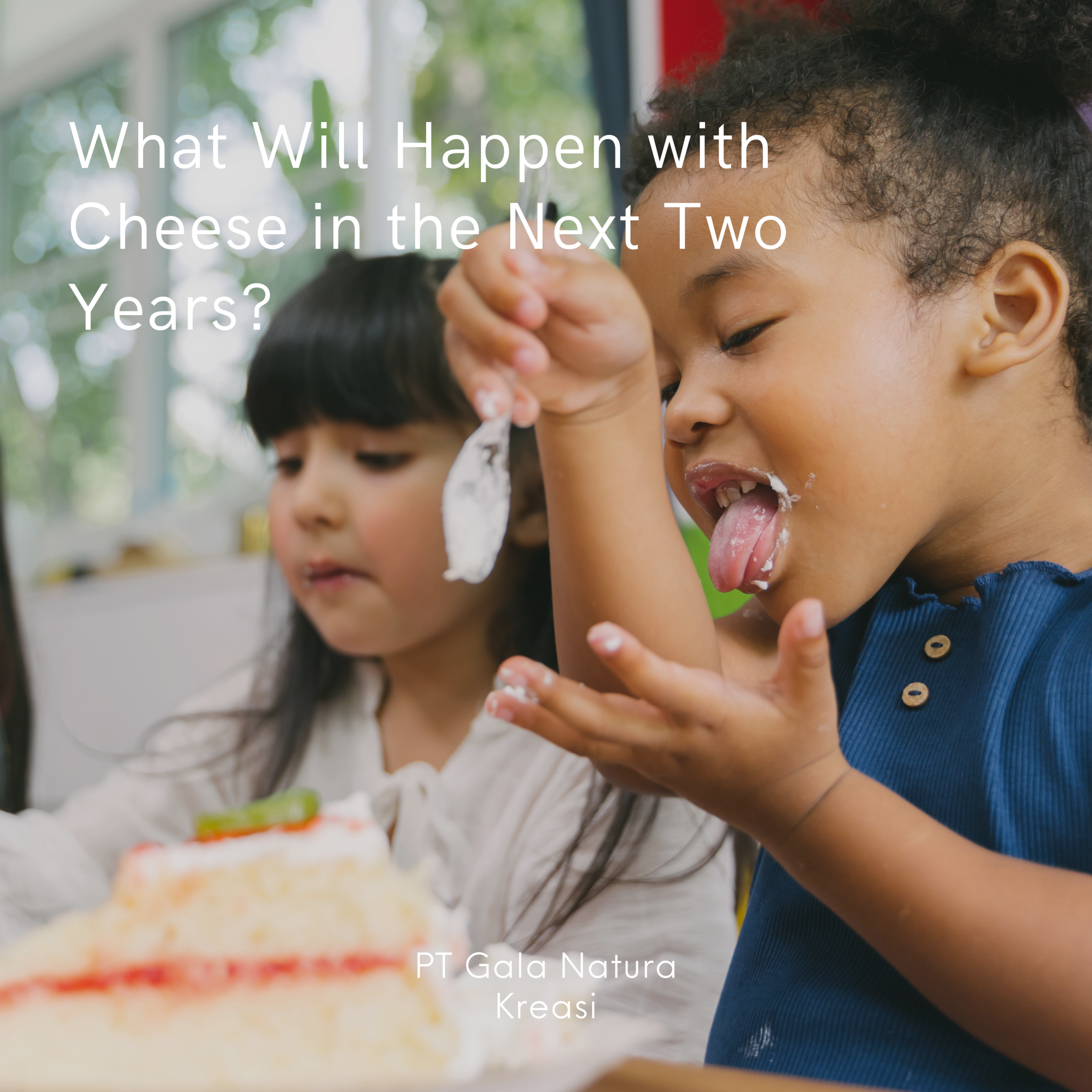 Kids eating cheese